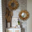 Ensemble de 2 miroirs muraux 22 pouces Boho