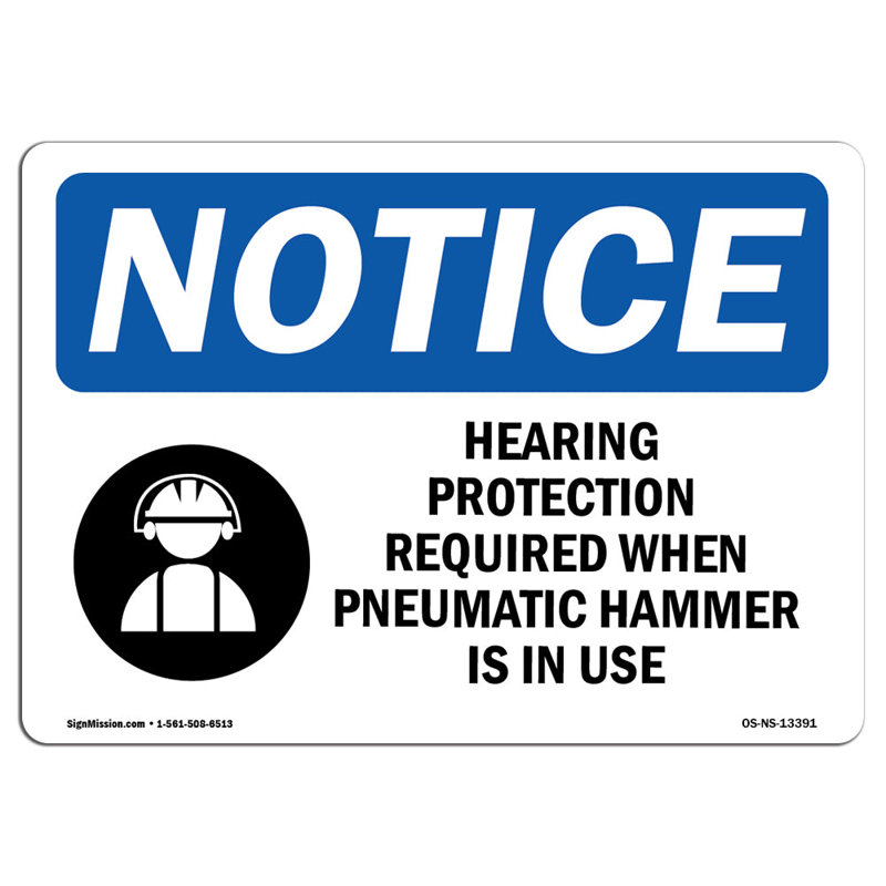Hearing Protection Required Sign