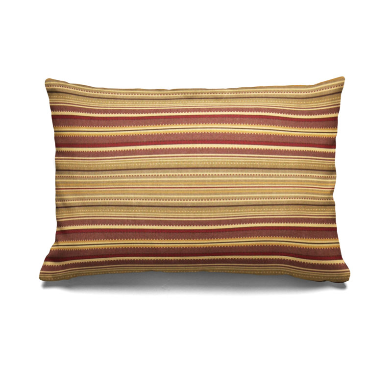 Chic Stripe Striped Reversible Throw Pillow, 12" H x 20" W
