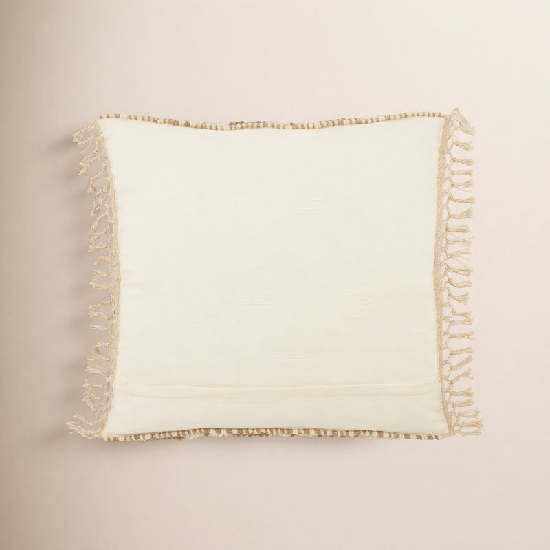 Oakleaf Chevron Throw Pillow, Taupe/Cream, Pillow Cover Only - No Insert