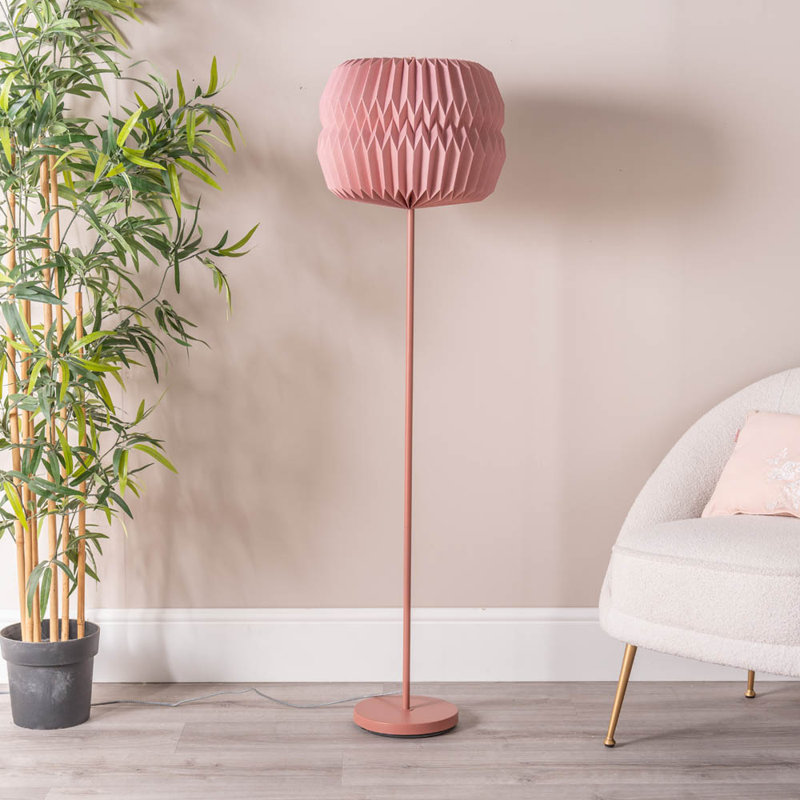 Caillen 143cm Pink Traditional Floor Lamp