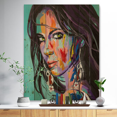 Glamour «Woman Portrait be Careful», peinture