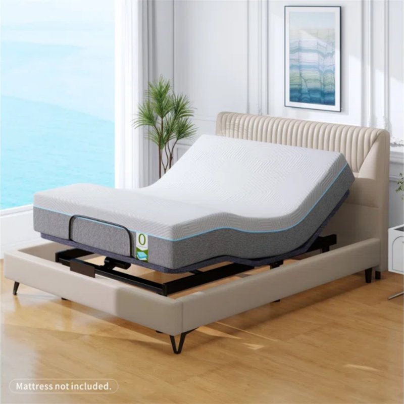  Structure de lit ajustable Zero Gravity avec massage et télécommande sans fil - anti-ronflement, ports USB, lumière DEL