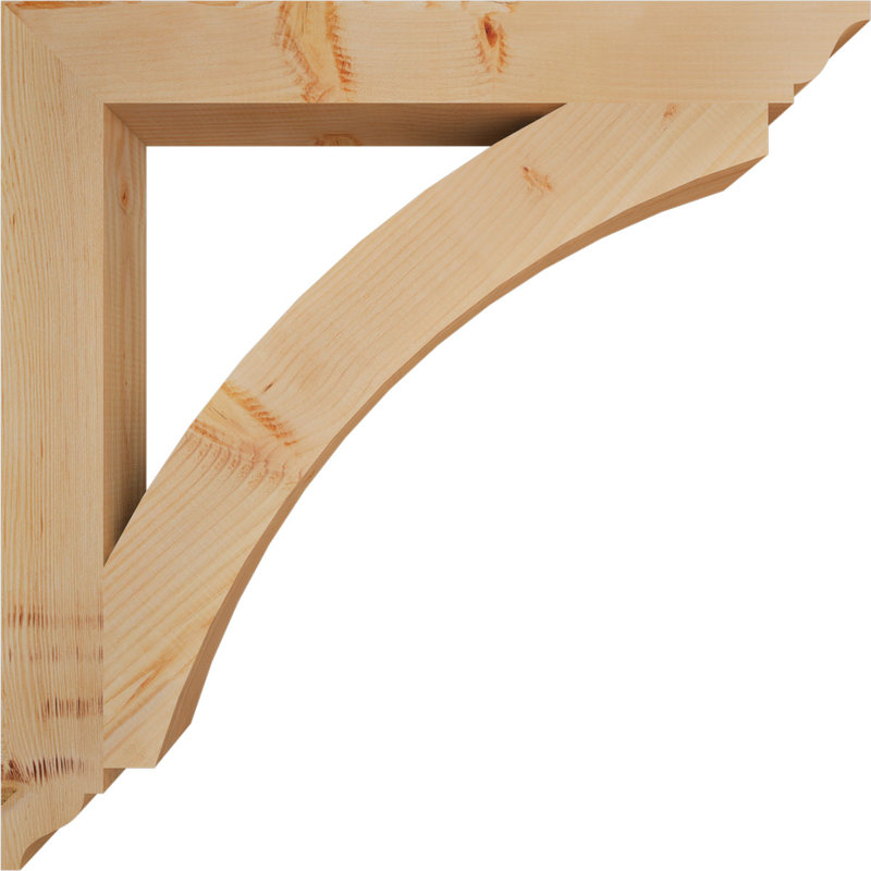 Thorton Traditional Bracket, 34"H x 3.5"W x 34"D, Douglas Fir (Smooth)