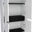 Armoire de rangement 67 po H, avec quatre portes et cinq tablettes intérieures