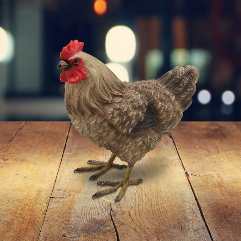 4.75"H Brown Hen Figurine