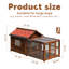 Niche pour chien en bois massif de luxe avec clôture-104977305