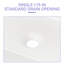 Lavabo de salle de bain rectangulaire en céramique blanche 19 "X15"