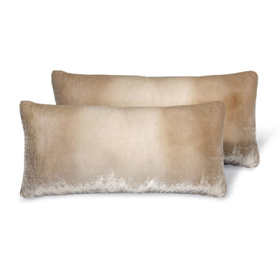 Ombre Mini Rectangle Velvet Pillow Cover & Insert