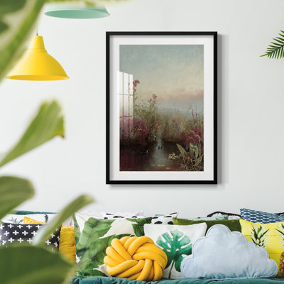 Paysage rétro CXVII - impression encadrée