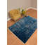 Tapis bleu à motif floral Efaz-25226209
