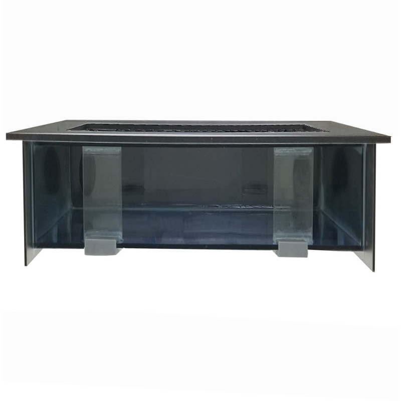 Réservoir d'aquarium rectangulaire 4 gallons Angelica, Teint argenté