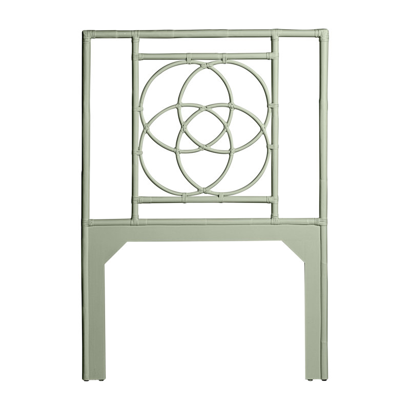 Emilia Open-Frame Headboard, Twin, Celery Green