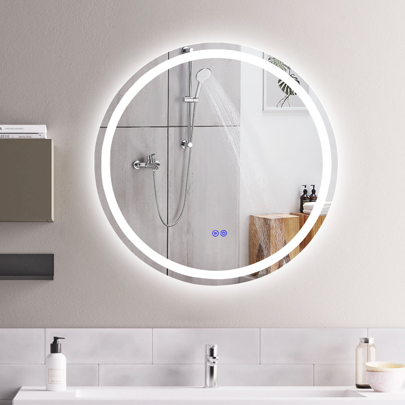Miroir de salle de bain / meuble-lavabo, H 28 po x l 28 po