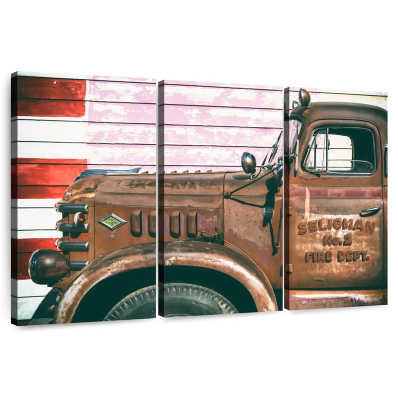 Mehar American West Fire Dept US 66, 42" H x 65" W