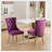Modern Glam Velvet Upholstered Dining Chair with Pull Ring (Set of 2)-1646401604-1646401631