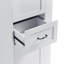 Grande armoire de rangement moderne - compartiment inclinable, tablettes réglables, capacité de 80 lb, charnières à fermeture en douceur, poignées en alliage d'aluminium pour l'organisation de la salle de bain et de la maison-1679082019