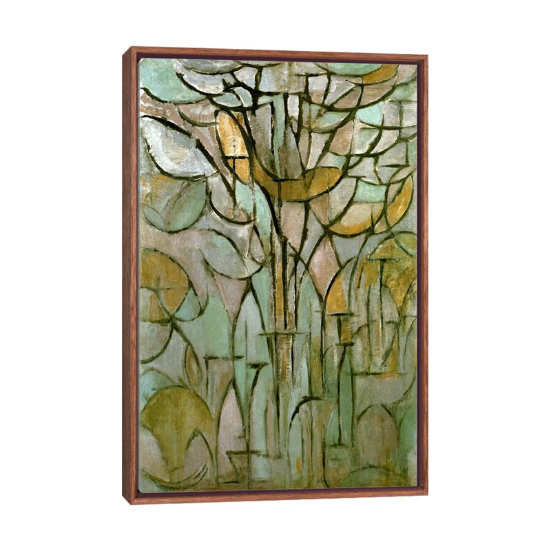 « tree, 1912 » par piet mondrian-print, H 26 po x l 18 po x 1,5 po, Toile avec cadre en bois classique