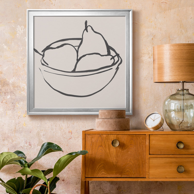 20_Simple Pear II - reproduction encadrée de qualité supérieure - prête à être accrochée, H 26,5 po x l 26,5 po x P 1,5 po