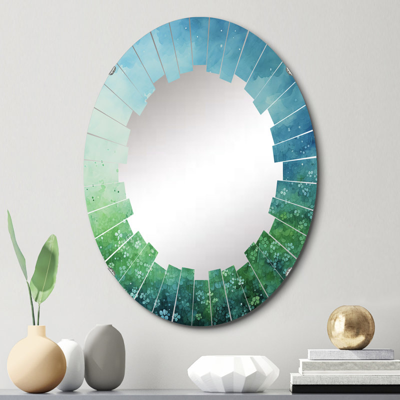 Copano - Miroir mural moderne ovale, 30 po x 20 po
