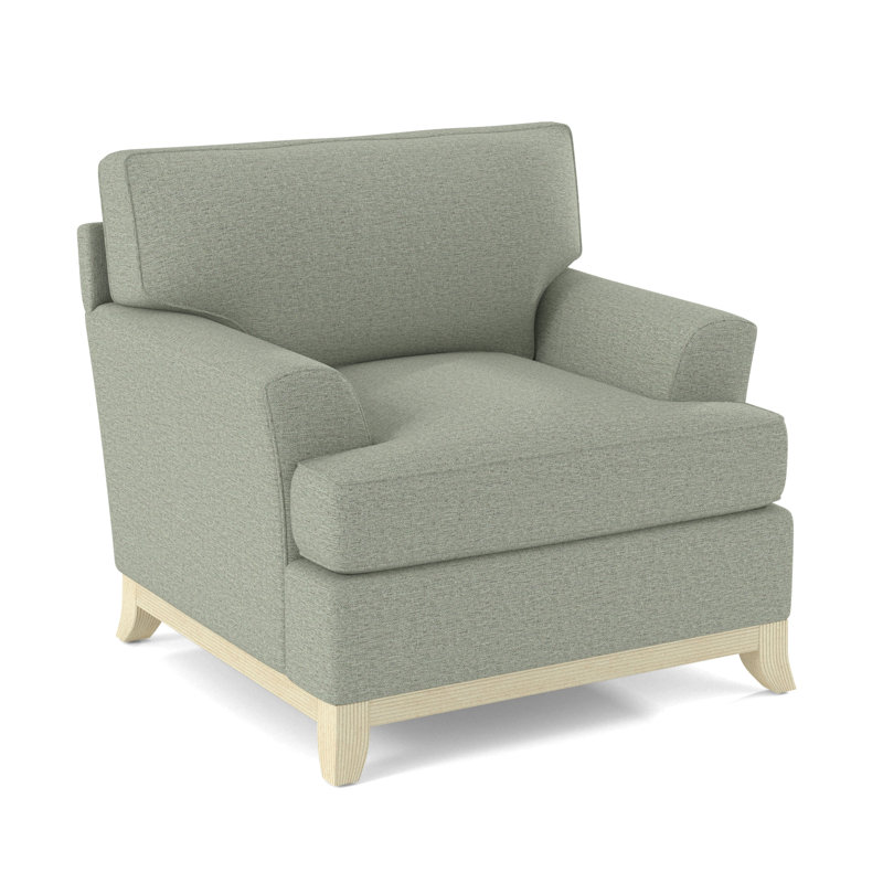 Oaks Way Armchair, Bisque, White Performance Fabric; 0851-94