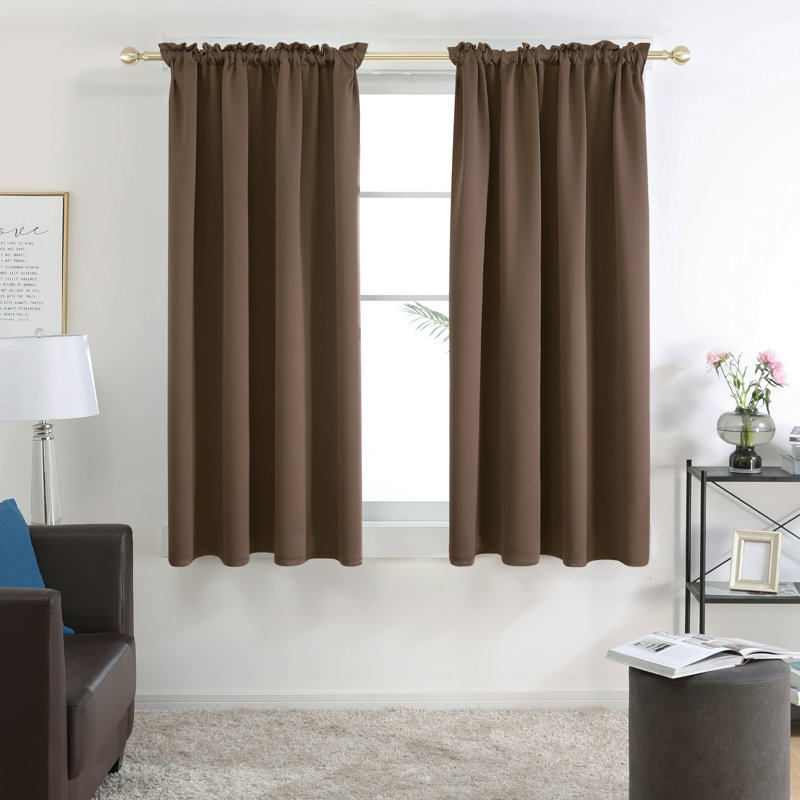 Northmoore Room Darkening Curtain Pair, 42" W x 63" L, Grayish White