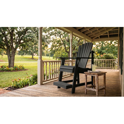 Chaise bistro Adirondack avec repose-pieds encastré Weathercraft
