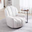 Fauteuil pivotant capitonné Broderic Petal-1875941638