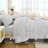 Andency Light Grey Comforter King Size Set with Sheets - 7 Pieces Boho Bed in a Bag Tufted Bedding Sets Lightweight All Season Bed Set with Comforter, Sheets, Pillowcases & Shams-124621807-124621826