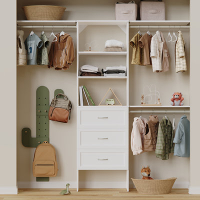SuiteSymphony 84" W - 120" W Closet System with Drawers