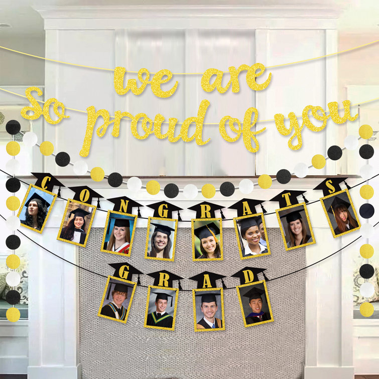 Plastic Yellow Congrats Grad Disposable Cups