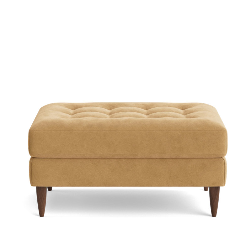 MCM Ottoman, Performance Velvet - Nutmeg