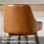 Tabourets de bar à hauteur de comptoir, tabouret de bar confortable en similicuir brun avec tabourets pivotants à hauteur de comptoir 3，360 °, pieds en bois massif, tabourets de bar avec dossier profilé-1494734532-1486830686