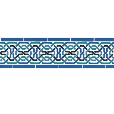 SAMPLE - Darro Mosaic Border Wallpaper