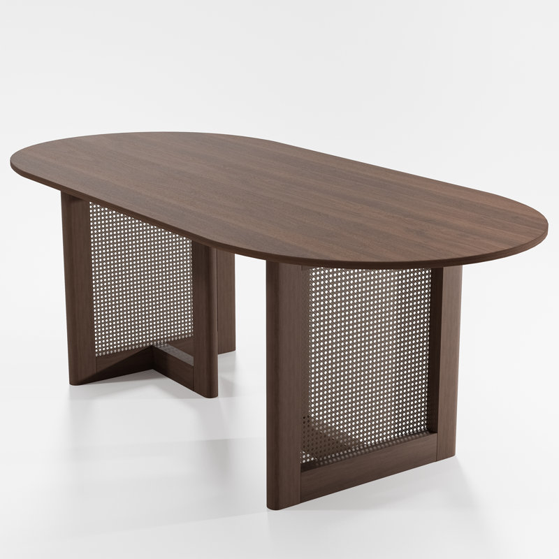 Clee 67" Oval Dining Table, Walnut