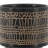 S/2 5/8" GLAZED PLANTER W/ STAND, BLACK