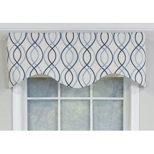 Fast Driver Cotton Geometric Scalloped Window Valance