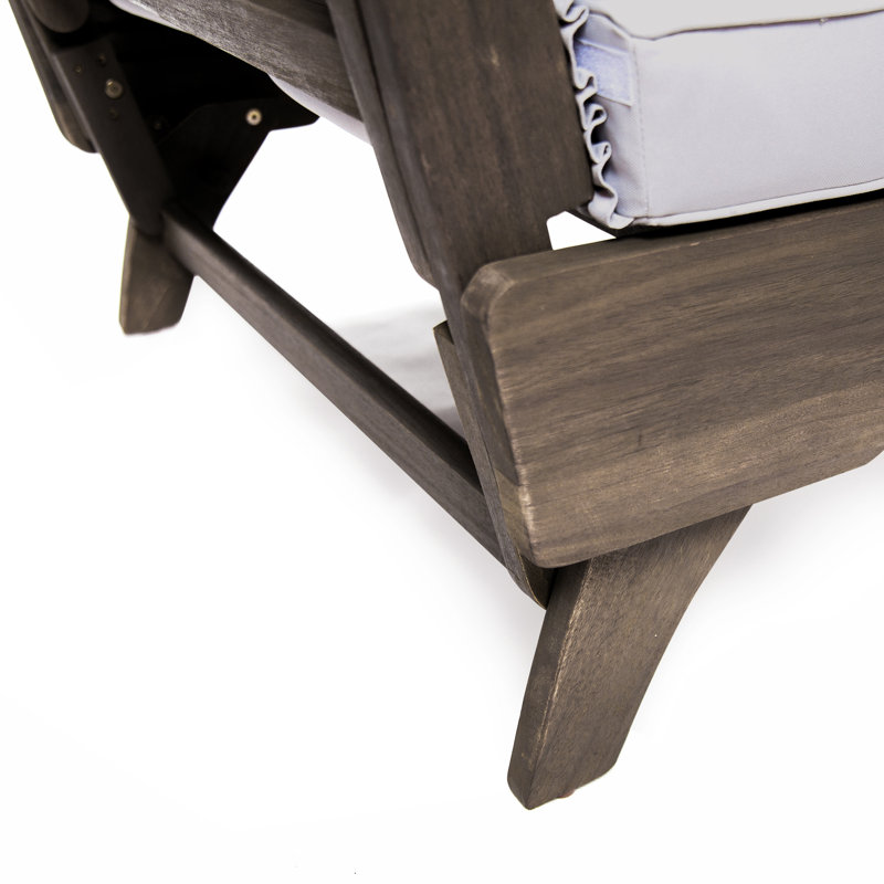 Lit de jour d'extérieur avec coussins Lauire, Coussin gris clair / structure grise