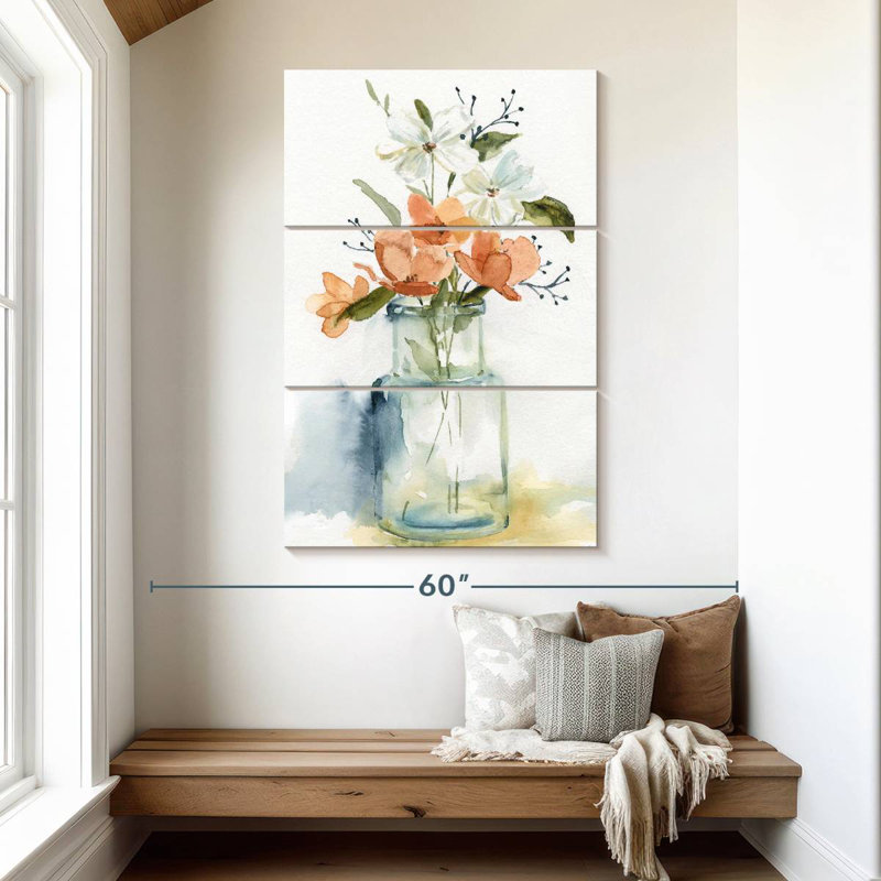 Fleurs simples I, H 50 po x l 32 po