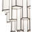 8 - Light Geometric Chandelier