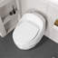 1-Piece 1.28 GPF Single Flush Egg Shape Toilet In Glossy White