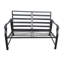 Ensemble de causeuse et table d'extérieur 2 pièces avec coussins, mobilier de patio moderne en métal-137650210