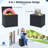 30-Gallon Outdoor Deck Box with Lockable Lid, 154 lb Seat Capacity, Recessed Handles and Wood-Grain Polypropylene, Black-138206700