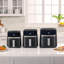 Friteuse à air de 4 pte avec minuterie avec arrêt automatique et rappel de secouage, écran tactile numérique à DEL et 9 préréglages, 1300 W, pièces lavables au lave-vaisselle