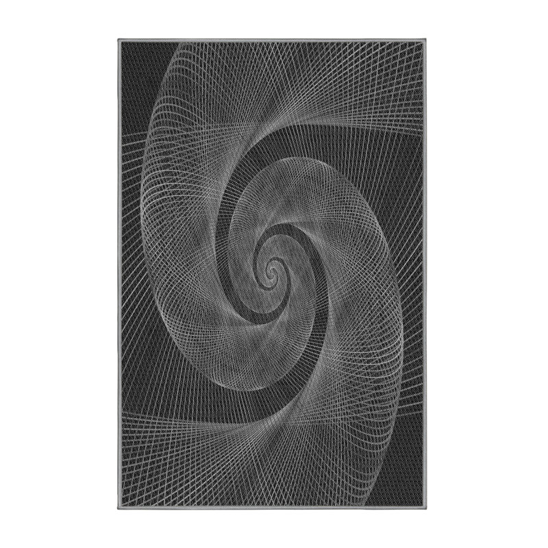 Abstract Indoor Rug, Rectangle 2' x 4'