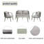 Ensemble de sièges d'extérieur durables et confortables-214646396