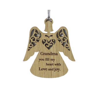 Ornement figurine suspendue ange mamie