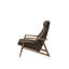 Fauteuil en cuir fleur 35 po