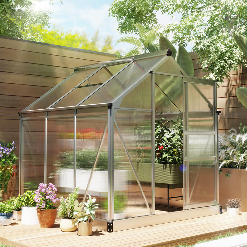 Greenhouse, 6.6' H x 6.2' W x 6.3' D