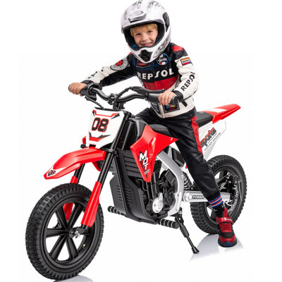 Motocyclette pour enfants 24v avec roues d'entraînement, pneus durables et conception d'équilibre stable pour les jeux intérieurs et extérieurs
